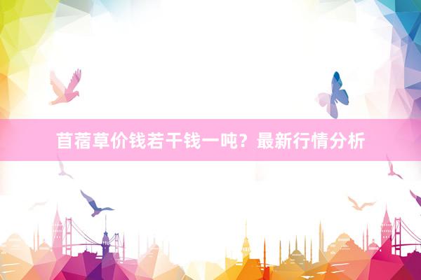 苜蓿草价钱若干钱一吨？最新行情分析